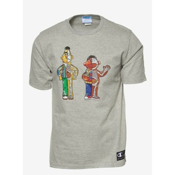 Champion x Jason Freeny Sesame Street Bert & Ernie T-shirt - Picture 1 of 5